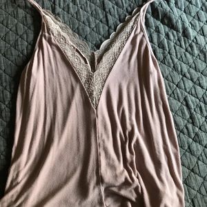 light pink/lace soft & sexy tank top